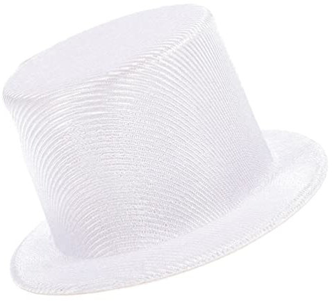 jojofuny Mini-hut Puppe Zylinder Cowgirl-hüte Diy Kleine Hüte Minihüte Zum Basteln Kleiner Zylinder Mini-kappe Party-accessoires Verkleiden Puppenhüte Weiß Haustier Hut Kind