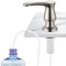 GAGALIFE Distributeur de savon pour évier de cuisine en nickel brossé, distributeur de savon sous évier avec tube d'extension en silicone de 101,6 cm, dites adieu aux recharges fréquentes