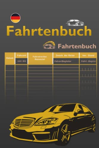 Fahrtenbuch A5: Geeignet für Pkw, Lkw, Busse und Motorräder | DIN A5 _ 111 Seiten | Kilometerzähler-Tracker-Logbuch Tracking | Meilen Record Book