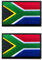 2 St. Südafrika Afrika Flagge Patch - Taktisch Nationales Emblem, Bestickter Aufnäher mit Verschluss, Militär Bänder für Reisen Rucksäcke Kleidung Uniform Weste Jersey