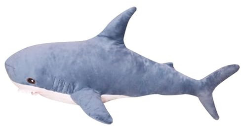TOPLITHE Riesiger Hai Kuscheltier, Hai Stofftier Plüschtier Großes Weiches Hai Kissen Spielzeug for Kinder Jungen Mädchen Geschenke(140CM/55IN)