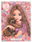 Depesche 13442 TOPModel Floral - Briefpapier Set in Mappe, mit Model Motiv und Blumen, inkl. Briefblättern, Umschlägen und Stickern