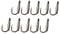 Gatuida 30pcs Portable Fishing Hooks Lightweight Outdoor Fishhooks for Easy Storage Fishing Gear for Anglers and Outdoor Enthusiasts