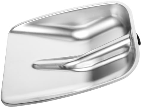 Abaodam Pelle à Neige Petite Taille en Acier Inoxydable Multifonctionnelle pour Déneigement Voiture, Pelle à Déchets Légère et Compacte, Outil de Nettoyage Extérieur Pratique