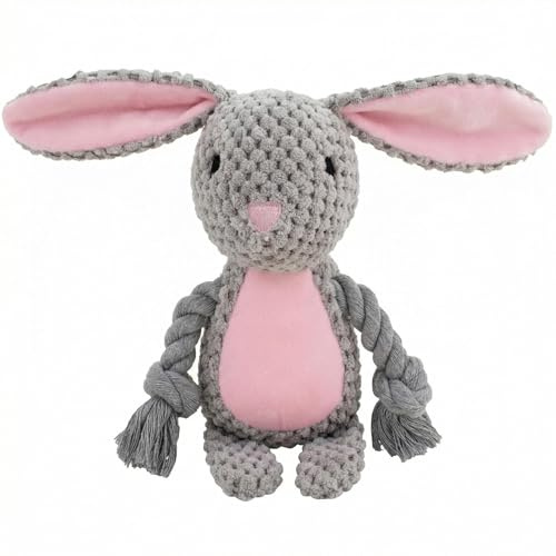 Speedy Panther Lapin de Pâques en peluche pour chien, jouet à mâcher doux avec rembourrage, cadeau de Pâques pour chiens de petite, moyenne et grande taille et chiots