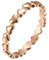 PAMTIER Bague Pinky Coeur pour Femme en Acier Inoxydable Anneaux Simples Empilables Or Rose Taille 52