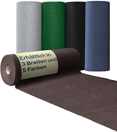 Primaflor Rasenteppich - COMFORT, Braun, 1,33m x 5,50m | UV-stabil & schnelltrocknend | Mit Noppen | Kunstrasen-Teppich für Balkon, Terrasse & Poolbereich | Outdoor Bodenbelag nach Maß | Balkonteppich