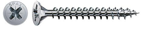 BOÎTE 30 pièces VIS BOIS SPAX CAB. Plat WIROX 5,0x40mm SPAX