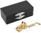 Cyrank Musik-Saxophon-Brosche, Goldene Saxophon-Brosche, Miniatur-Musikinstrument, Mode-Revers-Brosche Mit Instrumentenkoffer