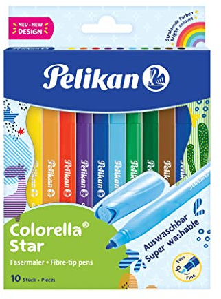 Pelikan Fasermaler Colorella® Star C 302, 10 Farben, 822299