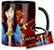 MUGSVILLE Mulan Taza Interior y Asa Negra Ceramica Mug