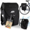 AMIZ Rider 3 in 1 Fahrradtasche für Gepäckträger. Fahrrad, Rucksack PVC Frei TPU Material 100% Wasserdicht (Schwarz)