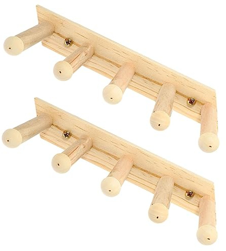 NOLITOY 2 Stück Katzenkletterregal aus Kunststoff mit 5 Stufen Rutschfestes Wandregal für Katzen Mehrstufiges Design zur Wandmontage Beige für Indoor Katzenzubehör