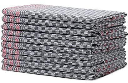Amago - 10er Pack Allzwecktücher, 100 prozent Baumwolle, 50 x 100 cm - Anthrazit