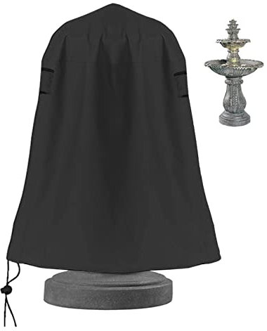 Yiida Springbrunnenabdeckung | Gartenbrunnenabdeckung – 420D Outdoor Garten Brunnen Schutzhülle für Winter Terrasse Brunnen Statue Wasserspiele Brunnen Statue Abdeckung