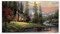Quadro su Tela Foresta,Quadro da parete su tela,paesaggio Stampa su tela,Foto su Tela Natura,Quadro panoramico su tela-Albero della capanna 30x55cm(12x22in)Senza cornice
