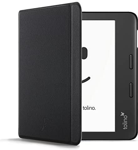 Forefront Cases Hülle für Tolino Vision 6 (Modell: 2021) - Schwarz - Dünn und Leicht, Smart Auto Schlaf/Wach Schutz-Hülle (Tasche) für Tolino Vision 6