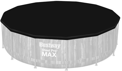 Bestway® Ersatzteil Abdeckplane (schwarz) für Power Steel™ / Steel Pro MAX™ Pools Ø 427 cm