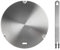 Induction Hob Heat Diffuser Plate, Beswarmy Stainless Steel Induction Adapter Plate with Removable Handle for Gas Stove, Coffee Milk Cookware Induction Hob Simmer Ring Plate 26cm