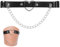 Abeillo Leder Bein Strumpfband Schwarz, Verstellbarer Strumpfhalter mit Ketten, Gothic Herz Strumpfhalter für Beine und Oberschenkel für Frauen Halloween Rave Karneval Cosplay Party Zubehör