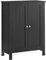 VASAGLE Freestanding Bathroom Floor Storage Cabinet, Storage Cupboard, Bathroom Storage Unit, with 2 Adjustable Shelves, 30 x 60 x 80 cm, Ink Black BCB060B01