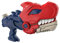 Wasserpistole Kinder Dinosaur, Wasserspritzpistole 600ml, Wasserpistole Erwachsene mit 8–10 m Spritzweite, Wasser Pistole für Strände, Gärten, Pools, Badewannen, Wasserschlachten, Sommerfeste (Rot)