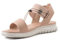 GABYLOU - Modele Lou Sandales Plates A Enfiler Femme Confort Pieds Larges – Talon 2.5 cm – Réglable à Elastique - Bout Rond – Style Estival Élégant pour Pieds Sensibles