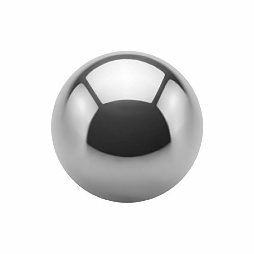 eeddoo Piercingkugel Silber Titan 1,6 x 8mm