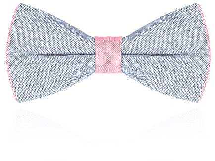 Autiga Fliege Herren Schleife Schlips zweifarbig Baumwolle gebunden Hochzeit Konfirmation Anzug Smoking