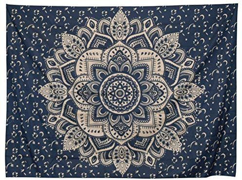 ATPWON Wandteppich Mandala Muster 180 * 230cm Picknickdecke Strandtücher Tapisserie für Kinderzimmer Wohnzimmer Schlafzimmer