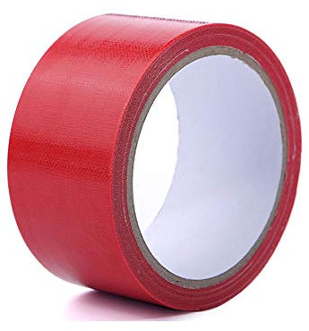 2 Rollen rotes Panzerband, wasserdicht, selbstklebend, Reparatur, Buchbindung, Gewebeband, strapazierfähiges Gaffer-Klebeband für Innen- und Außenreparaturen (10 cm x 10 m, Rot)