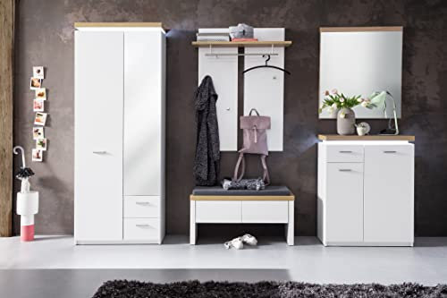 möbelando Garderobe Flur Komplettset Flurmöbel Garderobenprogramm Diele Chalki I