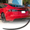 Für Tesla Model S 2021-2023 4-Door Heckspoiler, Auto Spoiler Carbon Spoiler, Kohlefaser Auto Spoiler,1PCS Dauerhaft Kofferraum Spoiler Wing Lip Schwarz