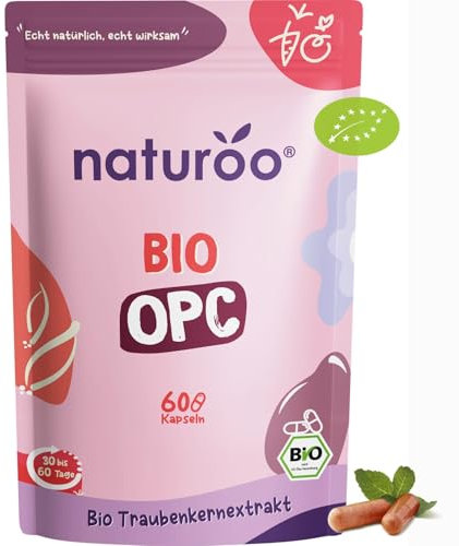 Antioxydant (60 gélules - 1 à 2 mois) BlO | 70% d'OPC | Extrait de Pépins de Raisin | Premium & Vegan | Garanti sans produits chimiques | Complément alimentaire Polyphénols | anti oxydant puissant