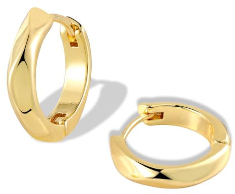 ALEXCRAFT Pendientes Aro Oro Pendientes Aro Pequeño Oro Pendientes Aros Oro