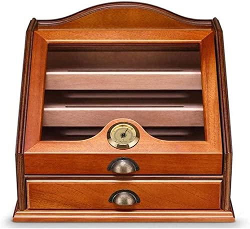 Zigarren-Zedernholz-Feuchtigkeitsbox, Humidor-Schrank, großes Fassungsvermögen, dekorative Box
