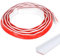 Barrière de Douche Pliable, 2M Barriere de Douche Silicone, Joint Porte Douche, Bande Imperméable Pliable, Seuil De Douche, Barrière Anti-Inondation Pour Sol de Salle de Bain (Blanc)