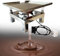 Table Vibrante En Chocolat, Banc D'Essai De Vibration, Bloc D'Essai, Plate-Forme Vibrante, Mini Table Vibrante En Acier Inoxydable Pour éLiminer Les Bulles D'Air,50X50CM