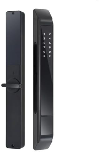 KLJGNCKM Push Pull Automatic Aluminum Sliding Door Mortise Ttlock Fingerprint Electronic Digital Smart Door Lock
