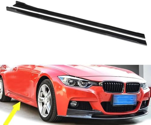 XJQHK Auto-Seitenschweller für BMW F30 3 Series M Style 2012-2018, Seitenschweller-Verlängerung, Rocker-Panel-Splitter, Styling-Zubehör,Carbon Fiber Look