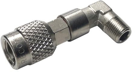 3S SuperSamaStore Raccord coude 1/4'' Sae femelle avec Trotteur x 1/8'' NPT mâle, adaptateur pour climatiseurs, Hvac, réfrigération