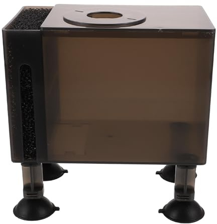 OHPHCALL Caja Estructura Simple y Ligera de Bomba Marrón de Plástico para Protección de Bomba de Agua en Acuarios y Exteriores