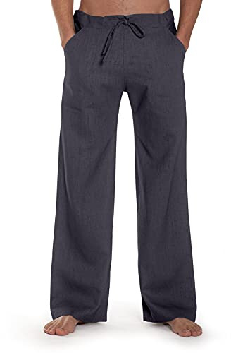 SCHAZAD Leinenhose Essential (XXL, anthrazit)