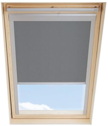 Dachfenster Verdunkelungsrollo kompatibel mit VELUX, Grau, für U04