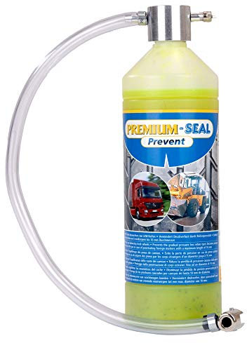 Premium-Seal Comfortflasche Prevent 1000ml, Reifendichtmittel für LKW, Bus, Baumaschinen Reifenpannenset Reifenreparatur