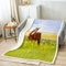 Tbrand Kinder Flanell Fleecedecke Pferd 3D-Druck Kuscheldecke Weiche, atmungsaktive Mikrofaser Decke Tiere Wohndecke Decke für Jungen Teens 150x200cm