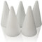 MCE-Commerce Cono di polistirolo, Diametro, Altezza, 5 Pezzi, Polistirene, Bianco, Ø 7 cm Höhe 12 cm