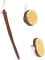 Navaris 2er Set Körperbürste Trockenbürste - 2x Bürste für unreine normale sensible Haut - Holz Reinigungsbürste Massagebürste - Rückenbürste mit Stiel