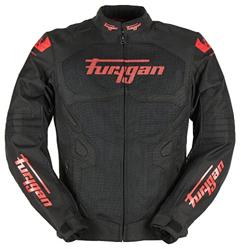 Furygan Atom Vented Evo Veste, Noir-Rouge, M Men's