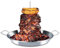Dallden BBQ Vertical Skewer Al Pastor for Grill-Vertical Spit with 13 Base Pan for Tacos Al Pastor, Vertical Rotisserie Shawarma-Grilling Accessory with 3 Spikes (8”,10 and 12”)